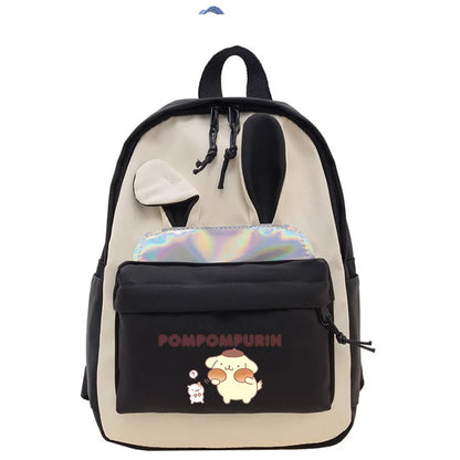 Pompompurin sac à dos d'école orthopédique avec oreilles de lapin