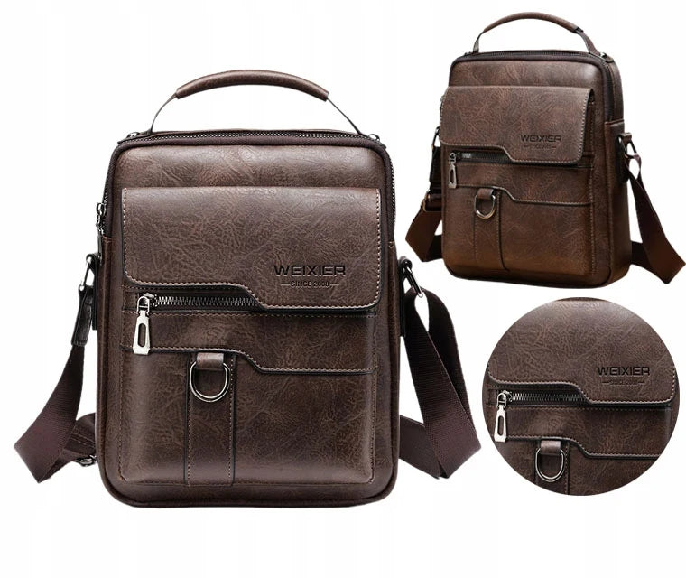 Sac bandoulière en cuir pour homme