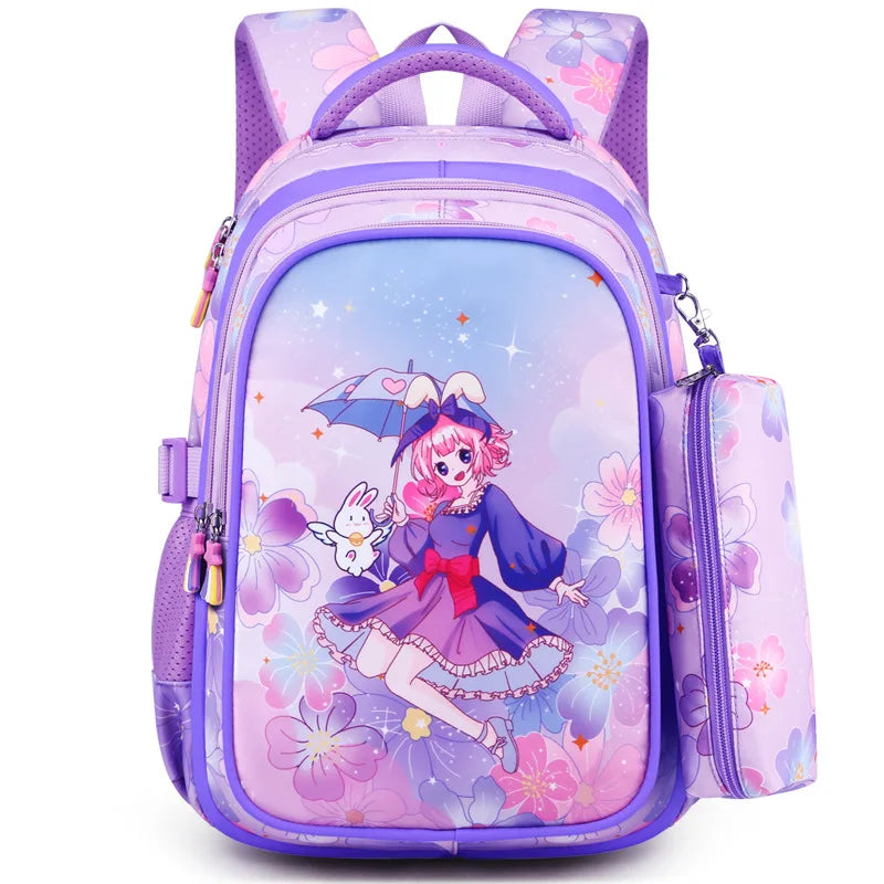 Sac à Dos d'École Primaire Étanche pour Enfant Garçon et Fille orthopédique disney