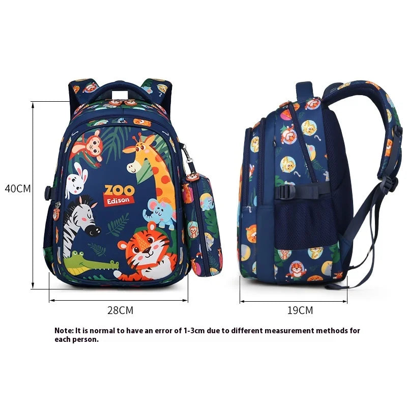 Sac à Dos d'École Primaire Étanche pour Enfant Garçon et Fille orthopédique