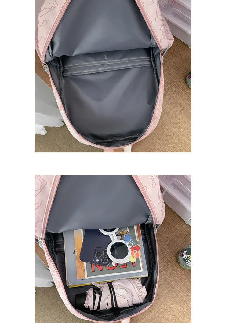 Sac à Dos observateur et Étanche pour Écolier d'École Primaire, Sacoche pour Ordinateur Portable 14 ans, Mignon, Graffiti, Fille, Sortir pour Jouer