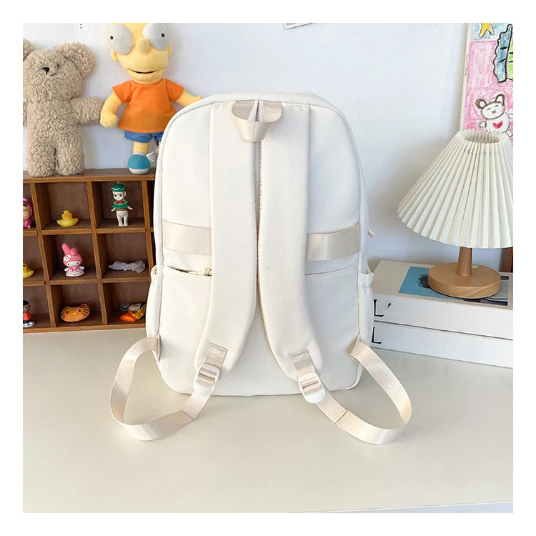 Sac à dos Transparent étoile esthétique japonaise Y2k pour femmes étudiantes, cartable étoile Kawaii décontracté pour filles, sacs à dos Preppy de grande capacité