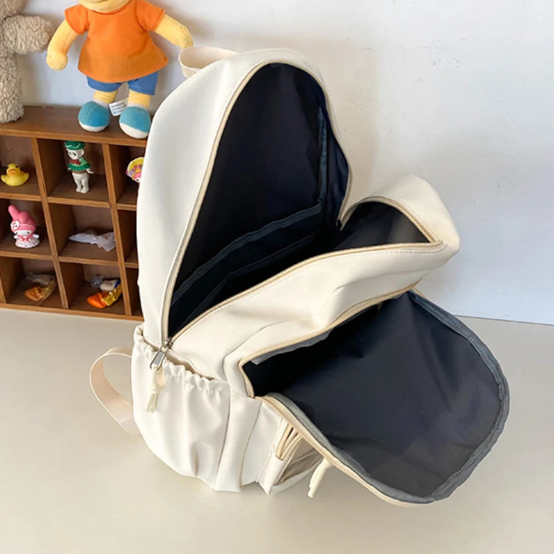 Sac à dos Transparent étoile esthétique japonaise Y2k pour femmes étudiantes, cartable étoile Kawaii décontracté pour filles, sacs à dos Preppy de grande capacité