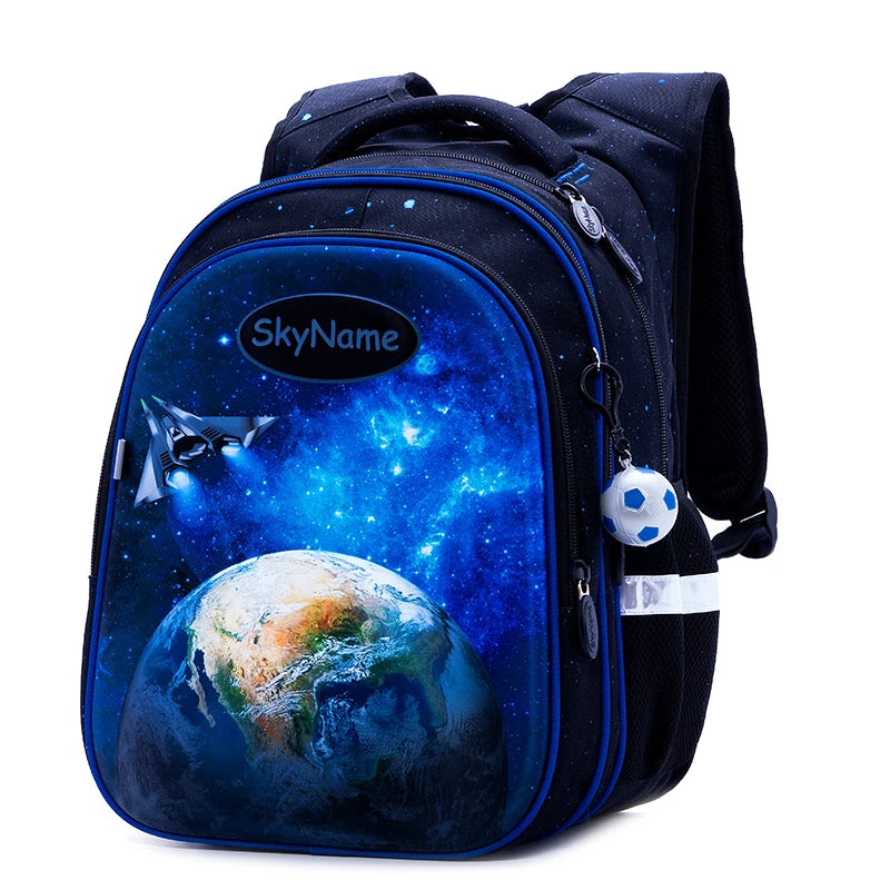 Sac à dos de football ou d'astronaute avec motif 3D