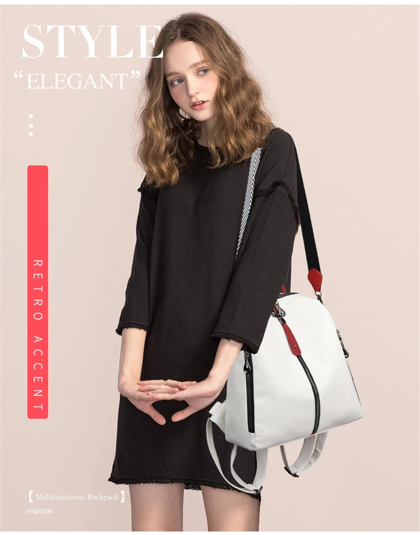 Sac à dos de mode femme sac à dos en cuir souple femmes sac à bandoulière dames sac à dos de voyage grande capacité sac à dos pour fille