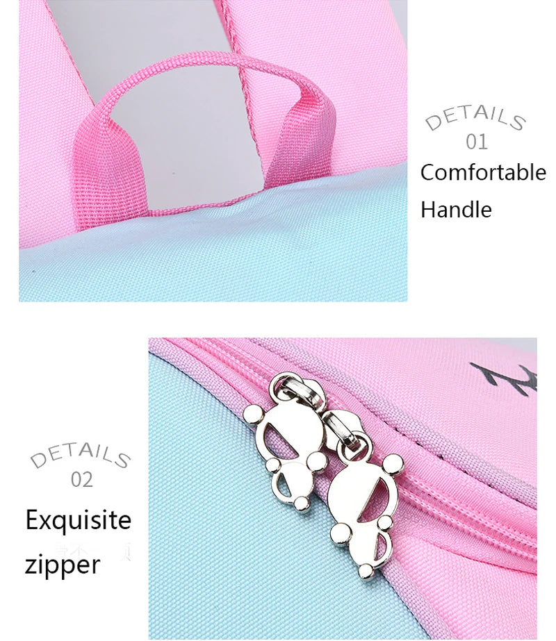 Sac à dos étanche de grande capacité pour enfants, sac d'école imprimé licorne pour adolescents de 2 à 16 ans, sac à dos Kawaii pour enfants, zipper