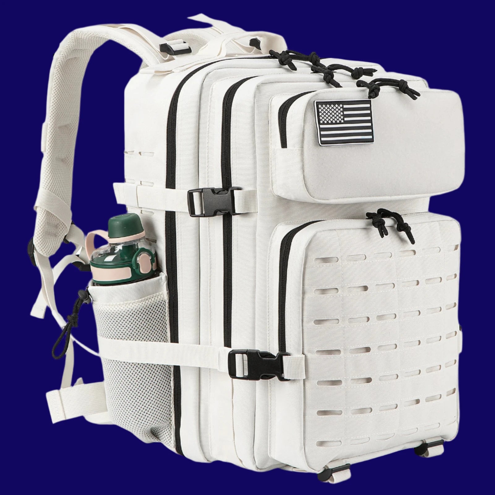 Sac à dos extérieur pour hommes et femmes, sac robuste, petit sac à dos scolaire, sac à dos de randonnée, porte-bouteille, 25L, 45L