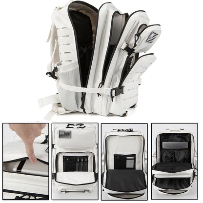 Sac à dos extérieur pour hommes et femmes, sac robuste, petit sac à dos scolaire, sac à dos de randonnée, porte-bouteille, 25L, 45L