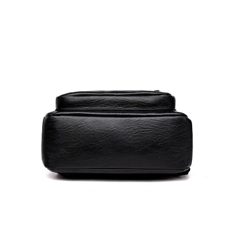Sac à dos femme voyage grand sac à dos en cuir PU sac à main cartable pour filles femme épaule dos mochila, sous