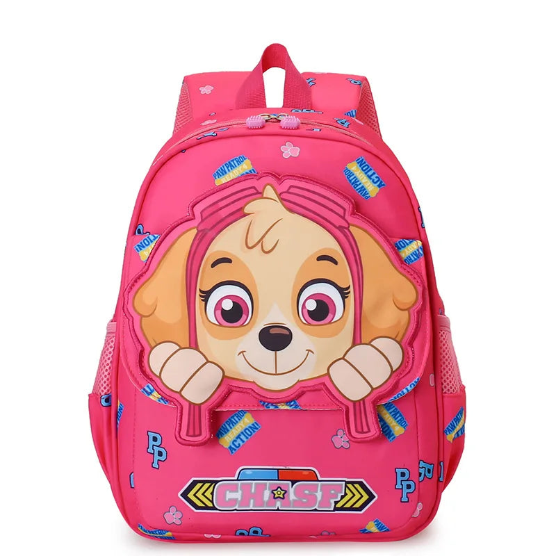 PAW Patrol-Sac à dos Beam Mouth Chase Skye pour enfants, cartable de voyage pour enfants, cartable pour étudiants, cadeau, rose