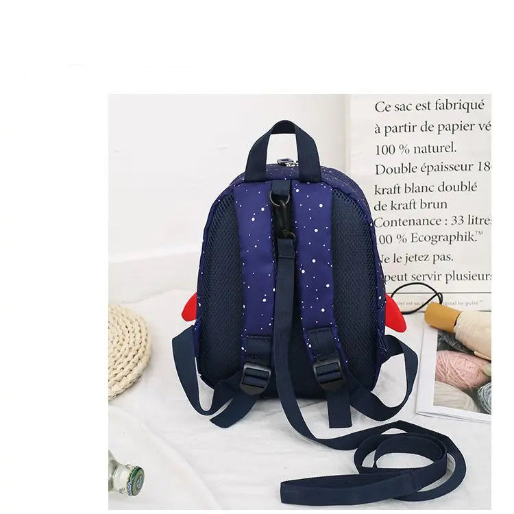 Sac à dos pour enfants avec guide de sécurité 3d avec dessin / fusée / léger / école