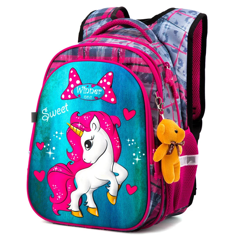 Sac à dos orthopédique 3D dessin animé