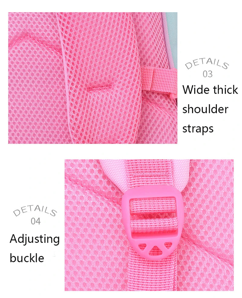 Sac à dos étanche de grande capacité pour enfants, sac d'école imprimé licorne pour adolescents de 2 à 16 ans, sac à dos Kawaii pour enfants, bretelles