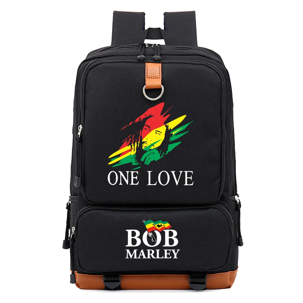 Sac à dos Bob Marley, sacs à dos de voyage, sac à dos pour ordinateur portable, sac d'école de sport en plein air