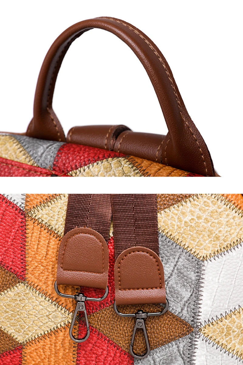 Sac à dos antivol imperméable en cuir PU pour femmes, sac de voyage, cartable décontracté pour adolescentes, sac à livres multi-poches