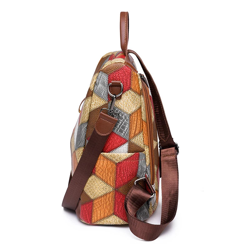 Sac à dos antivol imperméable en cuir PU pour femmes, sac de voyage, cartable décontracté pour adolescentes, sac à livres multi-poches