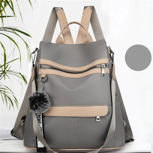 Sac à dos antivol étanche pour femme, sacs initiés Oxford, sacs d'école pour adolescentes, sac à dos de voyage, haute qualité, 3 en 1