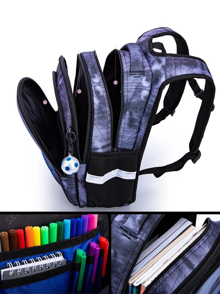 Sac à dos de football ou d'astronaute avec motif 3D espace