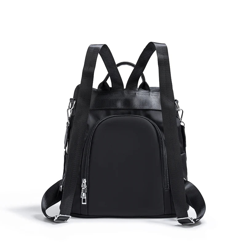 Sac à dos de voyage de loisirs antivol à la mode, tissu Oxford avec broderie de fleurs, sac à dos léger et esthétique pour femmes, dos