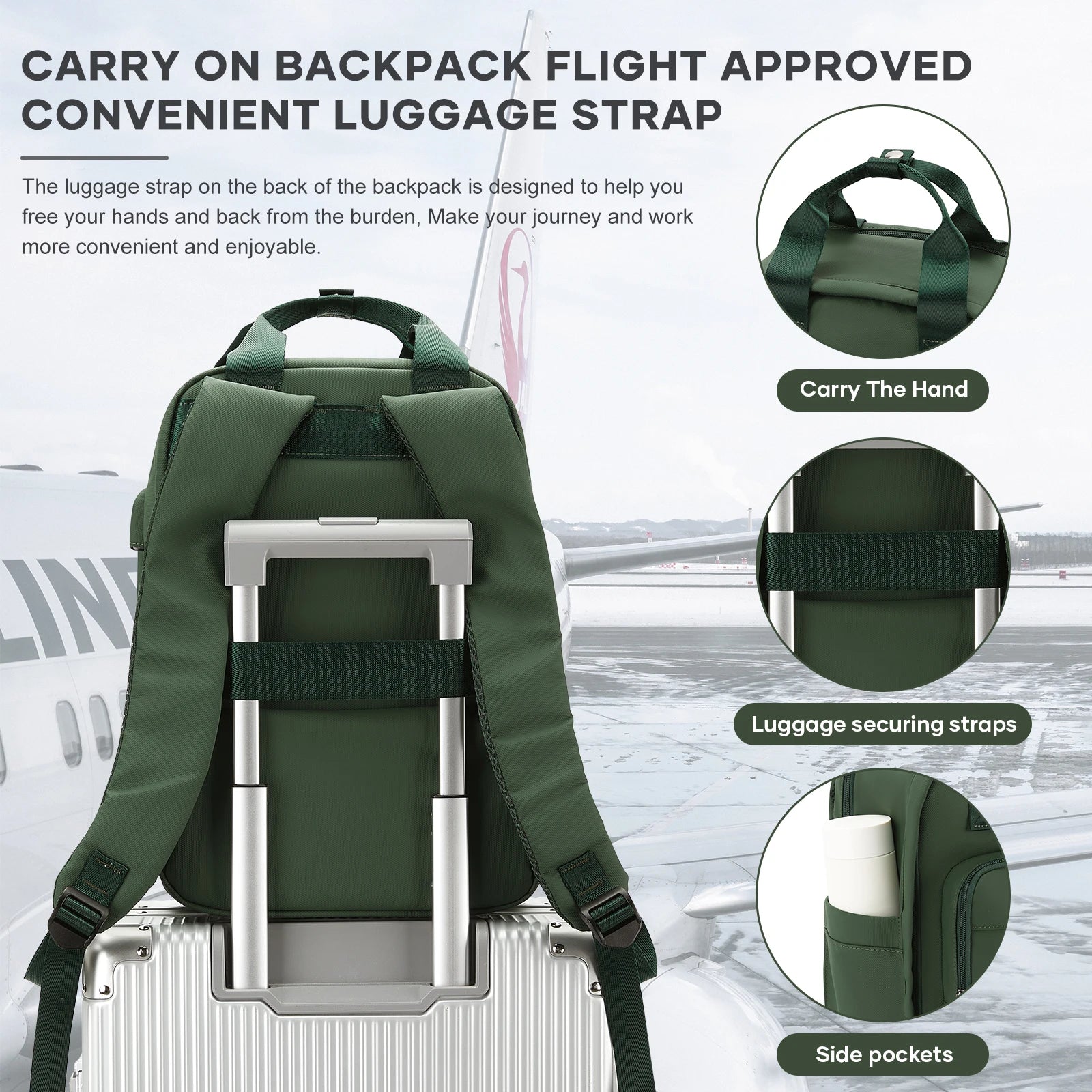 Sac à dos de voyage pour femme : imperméable, léger, confortable