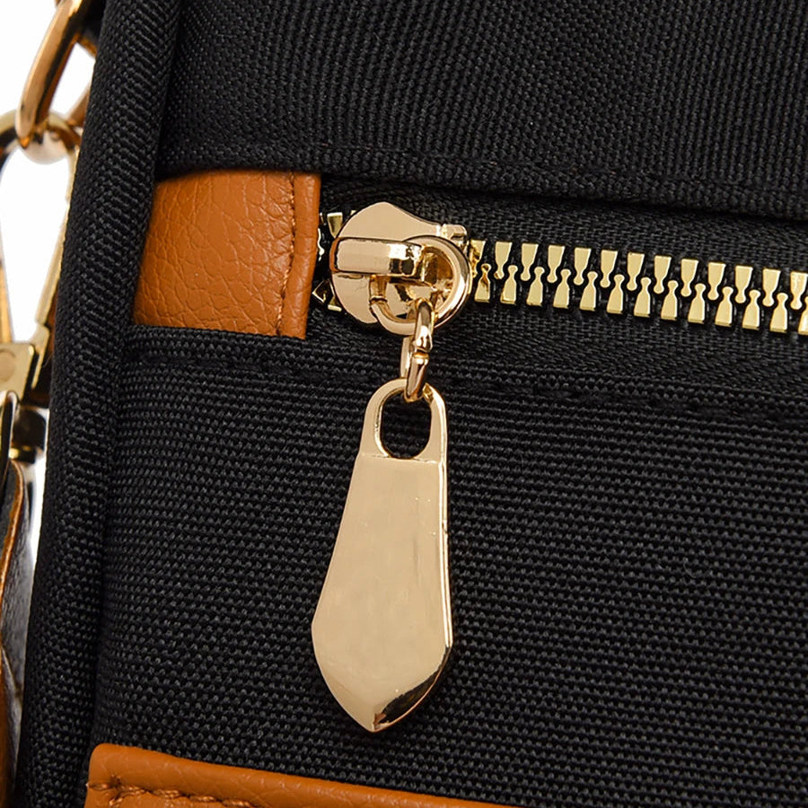 Sac à dos design brodé antivol pour femme, grande capacité, Oxford PU Patchwork, cartable 3 en 1, sac à dos initié par une femme