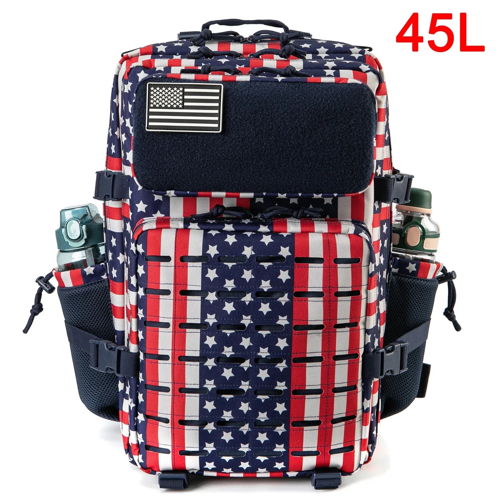 Sac à dos extérieur pour hommes et femmes, sac robuste, petit sac à dos scolaire, sac à dos de randonnée, porte-bouteille, 25L, 45L