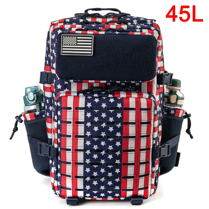 Sac à dos extérieur pour hommes et femmes, sac robuste, petit sac à dos scolaire, sac à dos de randonnée, porte-bouteille, 25L, 45L