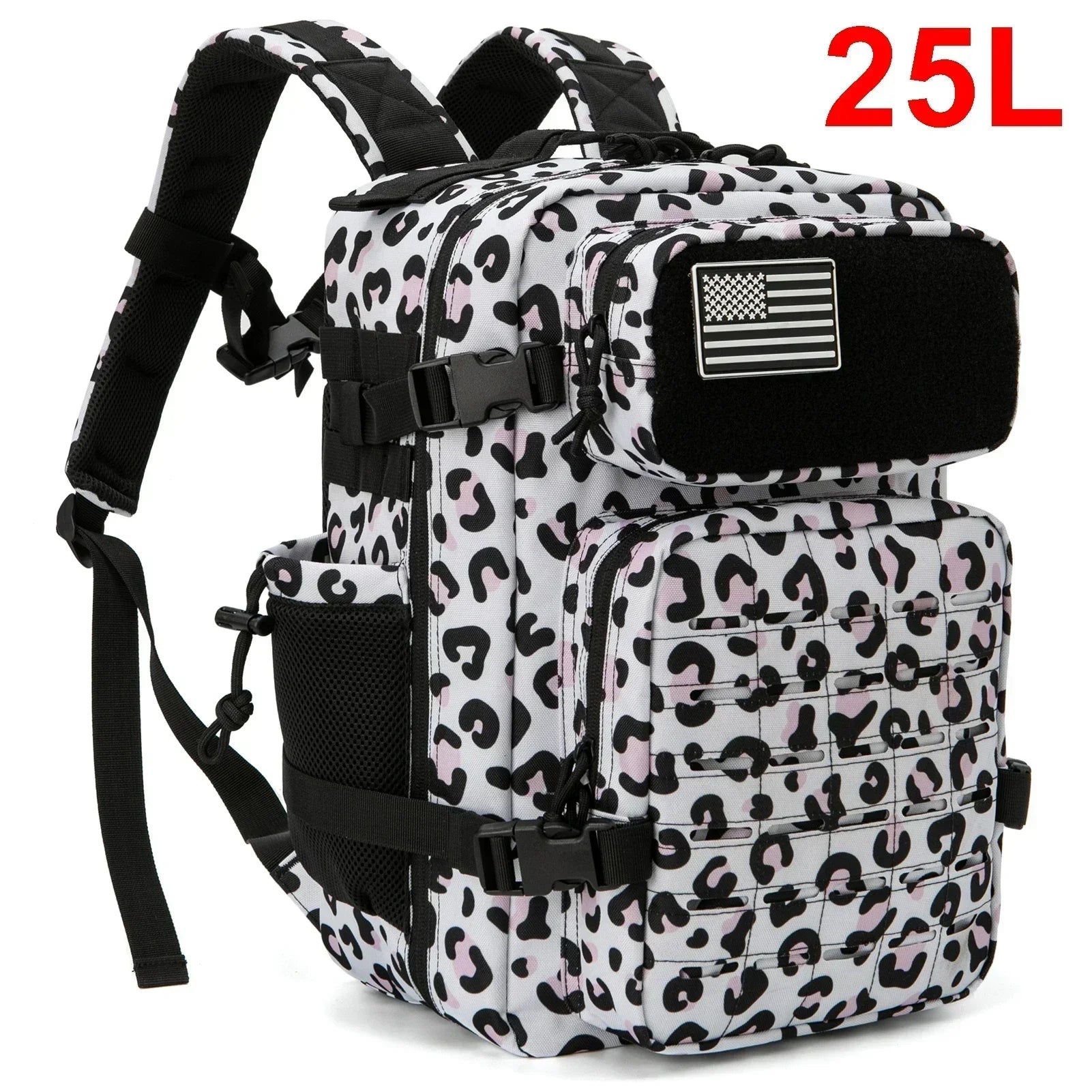 Sac à dos extérieur pour hommes et femmes, sac robuste, petit sac à dos scolaire, sac à dos de randonnée, porte-bouteille, 25L, 45L