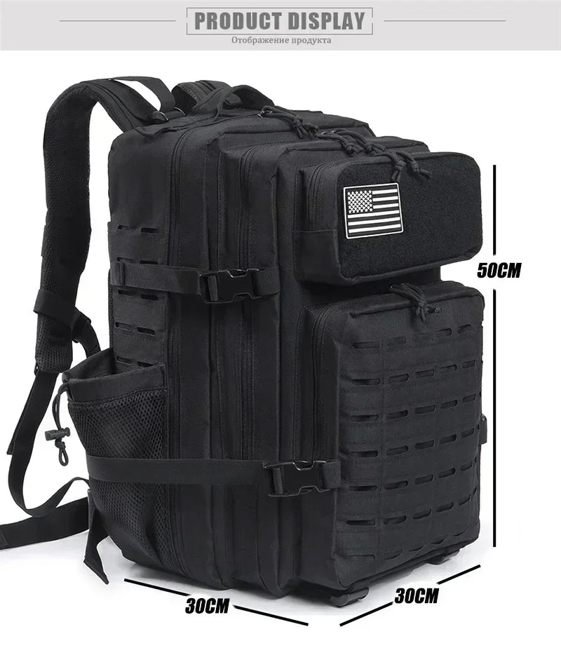 Sac à dos extérieur pour hommes et femmes, sac robuste, petit sac à dos scolaire, sac à dos de randonnée, porte-bouteille, 25L, 45L