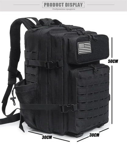 Sac à dos extérieur pour hommes et femmes, sac robuste, petit sac à dos scolaire, sac à dos de randonnée, porte-bouteille, 25L, 45L