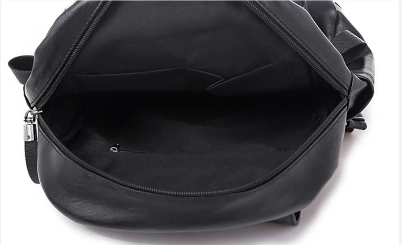 Sac à dos femme voyage grand sac à dos en cuir PU sac à main cartable pour filles femme épaule dos mochila