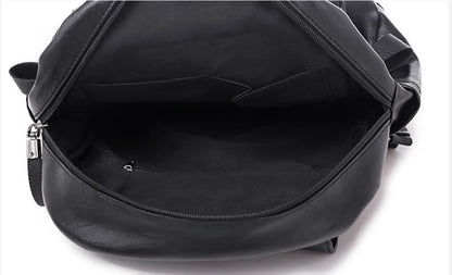 Sac à dos femme voyage grand sac à dos en cuir PU sac à main cartable pour filles femme épaule dos mochila