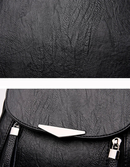 Sac à dos femme voyage grand sac à dos en cuir PU sac à main cartable pour filles femme épaule dos mochila