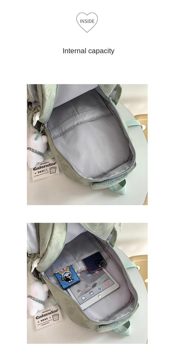 Sac à dos haut pour filles, cartable léger et de grande capacité pour collégiens et lycéens, sac à dos décontracté, intérieure