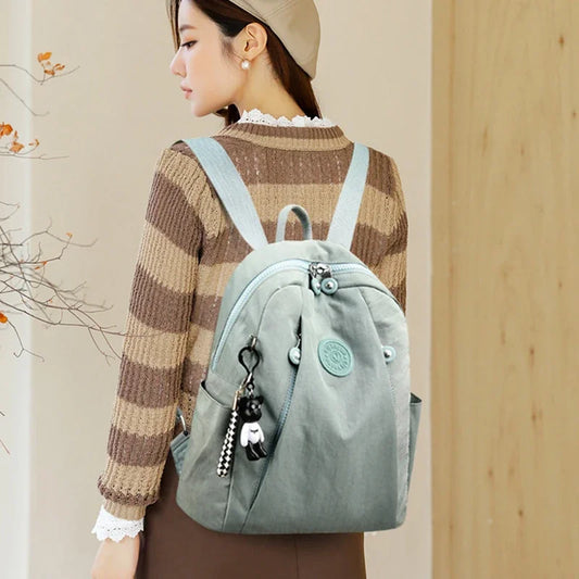 Sac à dos imperméable en tissu Nylon pour femmes, sacs d'école à la mode pour adolescentes, sac à bandoulière de bonne qualité, sac à dos de voyage, nouvelle collection 