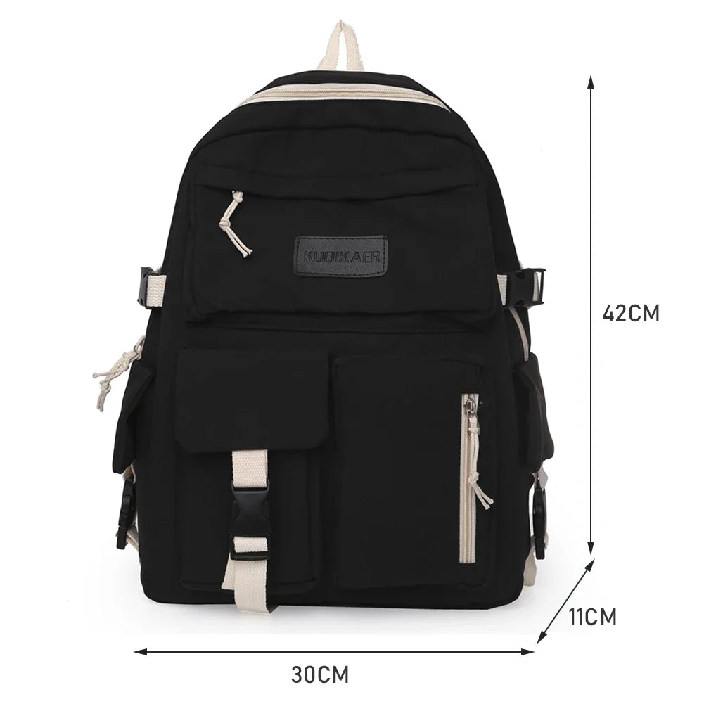 Sac à dos esthétique japonais pour filles, sacs d'école mignons pour étudiants, adolescentes, poches, sac à dos pour ordinateur portable Kawaii pour femmes, Harajuku Mochila