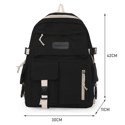 Sac à dos esthétique japonais pour filles, sacs d'école mignons pour étudiants, adolescentes, poches, sac à dos pour ordinateur portable Kawaii pour femmes, Harajuku Mochila