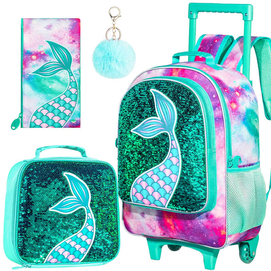 Sac à dos à roulettes pour filles