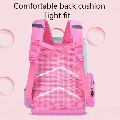 Sac à dos étanche de grande capacité pour enfants, sac d'école imprimé licorne pour adolescents de 2 à 16 ans, sac à dos Kawaii pour enfants, dos