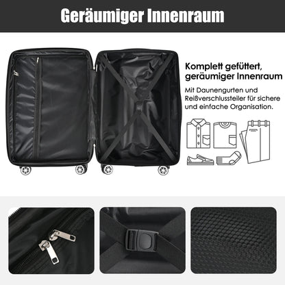 Ensemble de 3 pièces chariot ABS dur 20", 24", 28"
