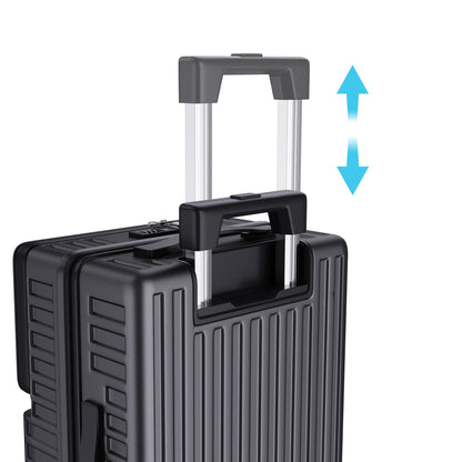 Ensemble de 2 valises avec ouverture frontale