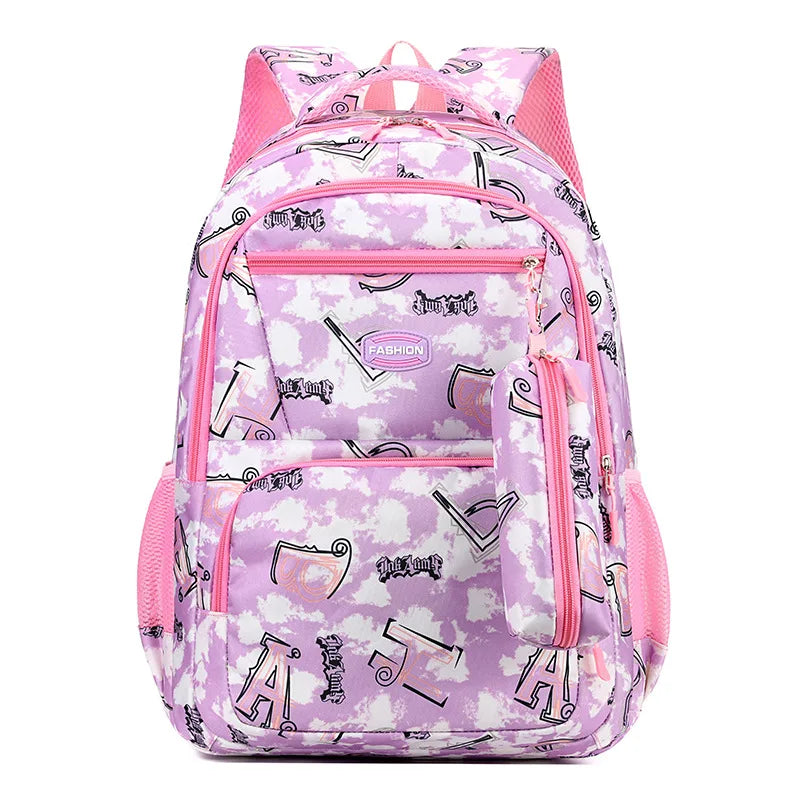 Sac à Dos d'École Primaire Orth4WD pour Enfant Fille, Cartable de Princesse