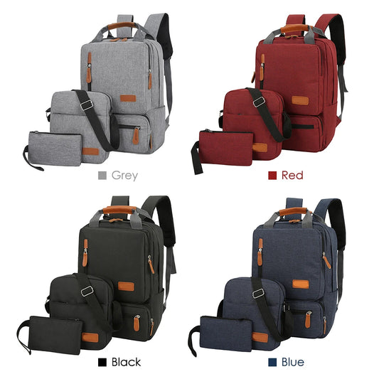 Ensemble de sacs à dos et sac à bandoulière, petite poche pour voyage, école, travail