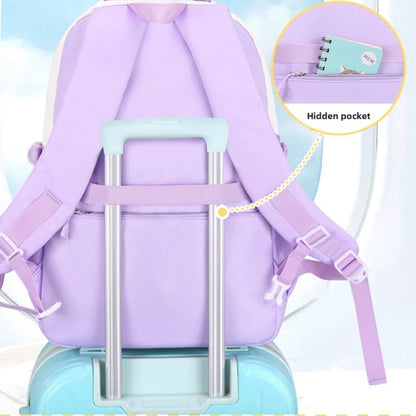 Sac à dos pour les filles avec boîte à déjeuner porte-crayon ensemble primaire