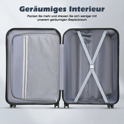 Ensemble de 4 valises rigides roulantes