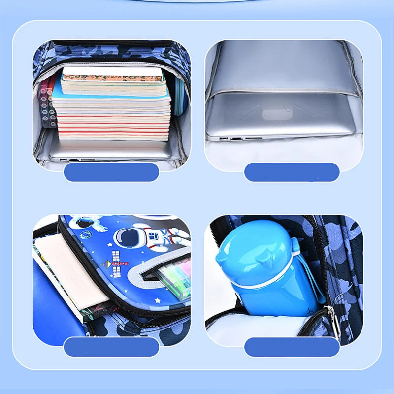 Cartable de dessin animé, orthopédique