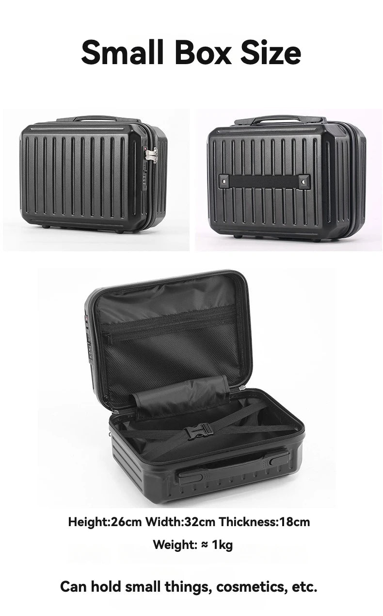 PC and ABS suitcase with USB charging