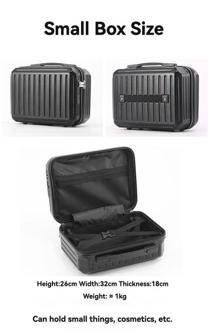 PC and ABS suitcase with USB charging