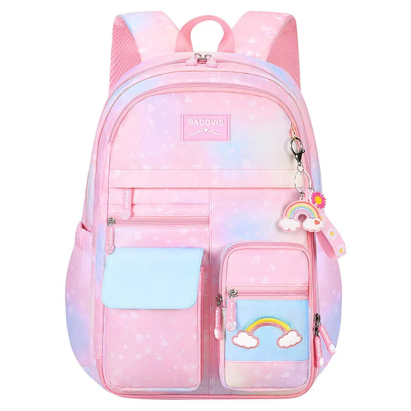 Sac à dos rose de grande capacité pour fille, Nouvelle mode