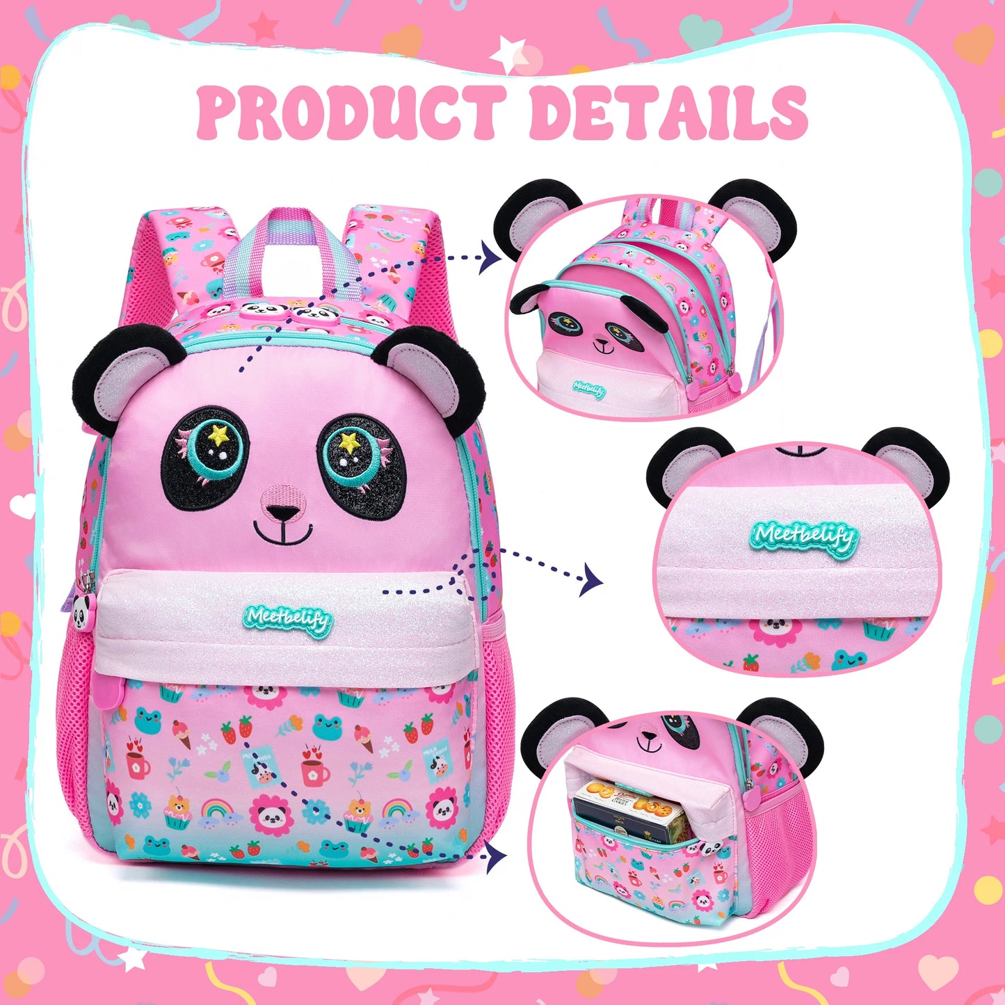 Sac à dos mignon de 13 pouces avec petit pendentif